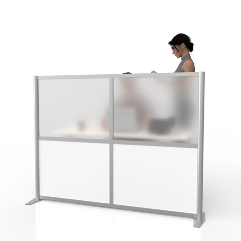 Freestanding modular room partition to divide desks, office partition, room divider, modern design, for use in healthcare, medical exam rooms, dental offices, orthodontic offices, for medical patient privacy screens