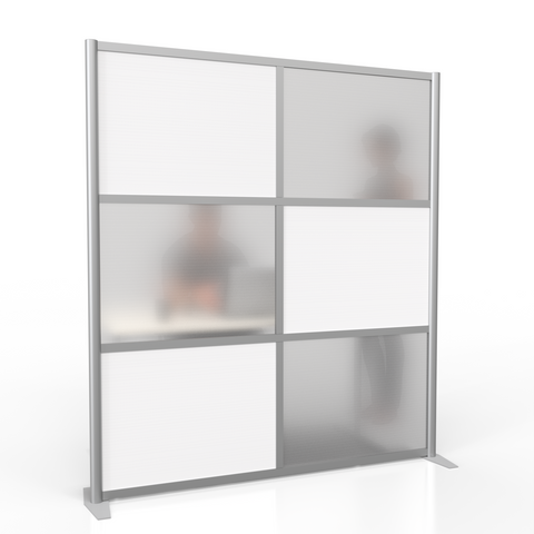 Freestanding modular room partition to divide desks, office partition, room divider, modern design, for use in healthcare, medical exam rooms, dental offices, orthodontic offices, for medical patient privacy screens