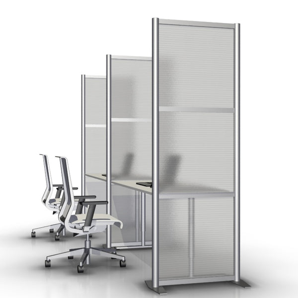 27" wide by 75" tall office desk divider partition panel