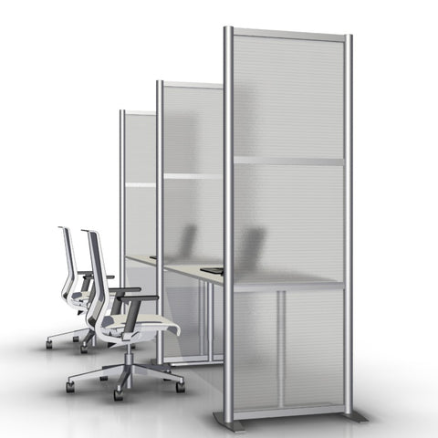 27" wide by 75" tall office desk divider partition panel