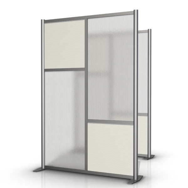 51" wide x 75" high Office Divider, White & Translucent - SW5175-4