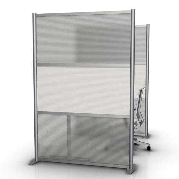 1 White & 2 Hammered Freeze Translucent Panels