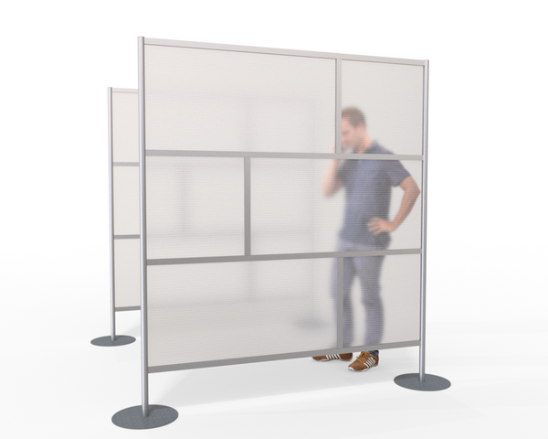 Modern Room Partition 75" wide x 84" height with translucent