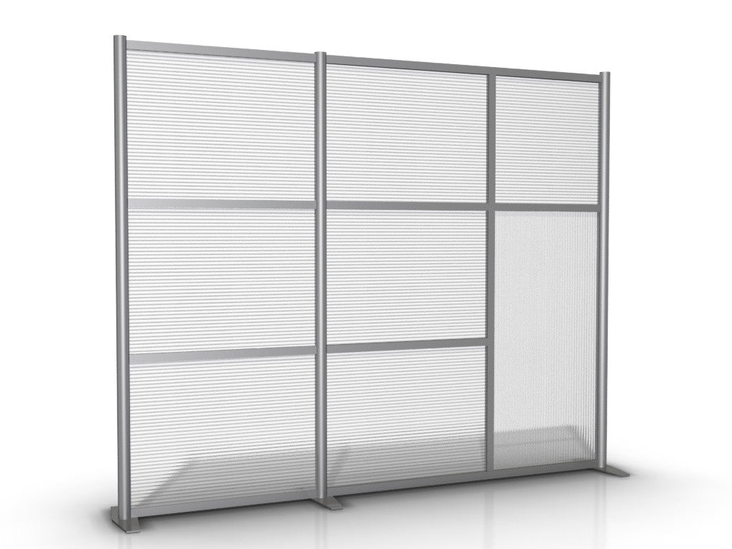 Modern Room Divider 92" wide by 75" high - Translucent Panels