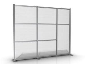 Modern Room Divider 92" wide by 75" high - Translucent Panels