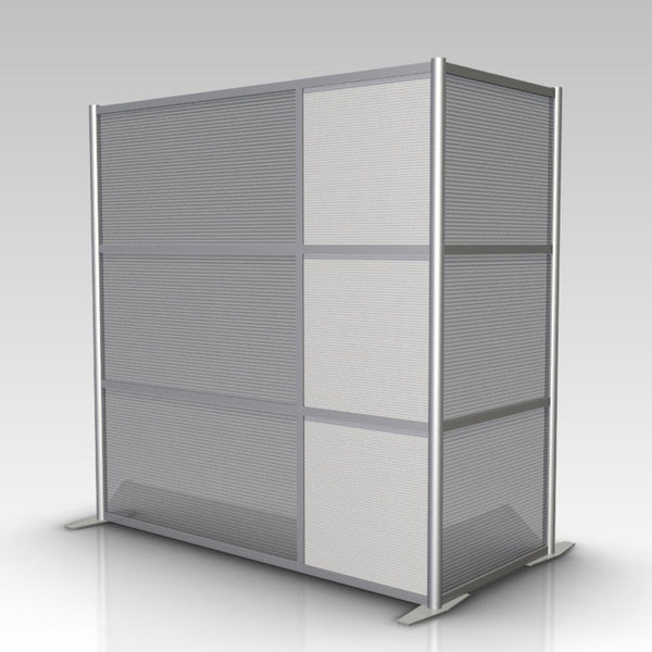 Room Divider L-Shaped Configuration, 75" x 35"
