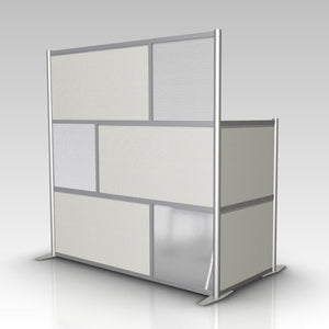 L-Shaped office partition