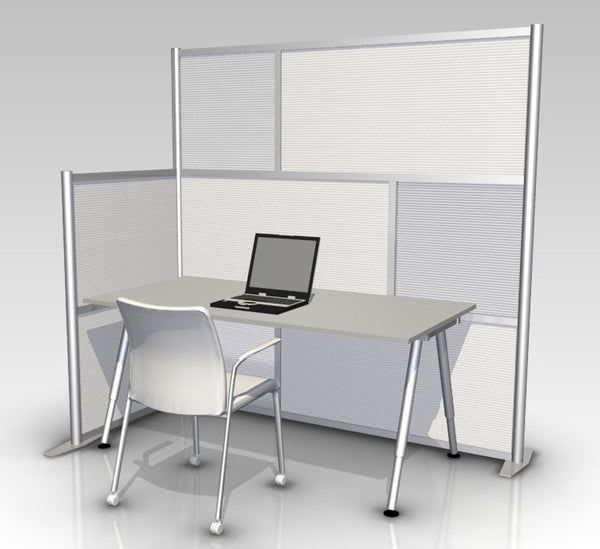 L-Shaped office partition