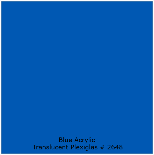 Blue Acrylic Plexiglas Panel for Room Partitions