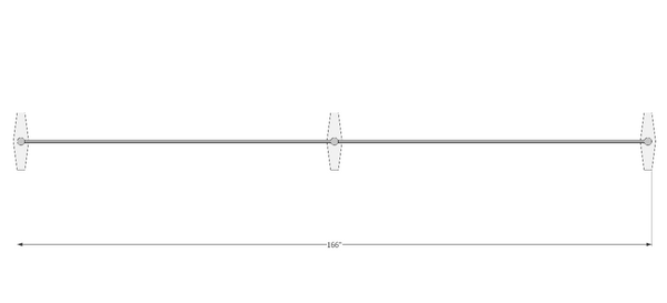 166" wide room divider and office partition