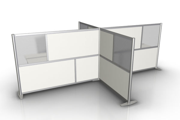 T-Shaped office desk divider partitions