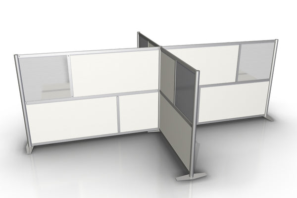 T-Shaped office desk divider partitions